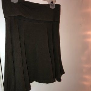 Olive Green Skater Skirt